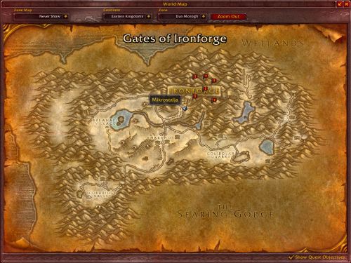 Stormwind Table Location Map